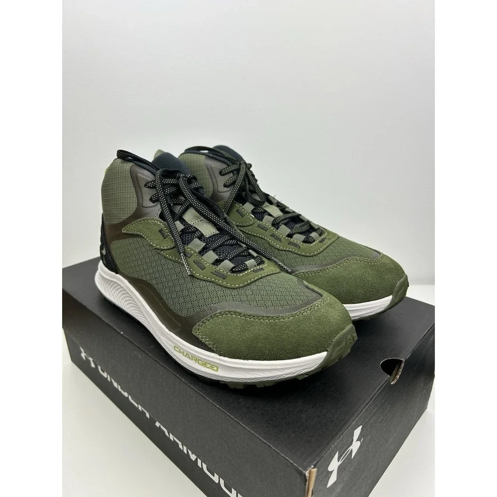 UA Charged Bandit Trek 2 Green Grey Mens Size 10.5 Hiking Athletic 3024267-300